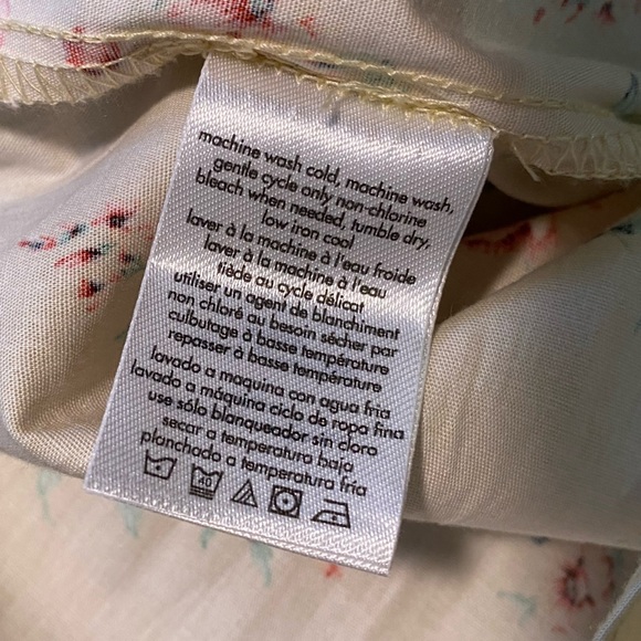 We Wore What Puff Sleeve Smocked Floral Tiered Midi Dress Nordstrom Saks 5th Ave - Picture 9 of 11